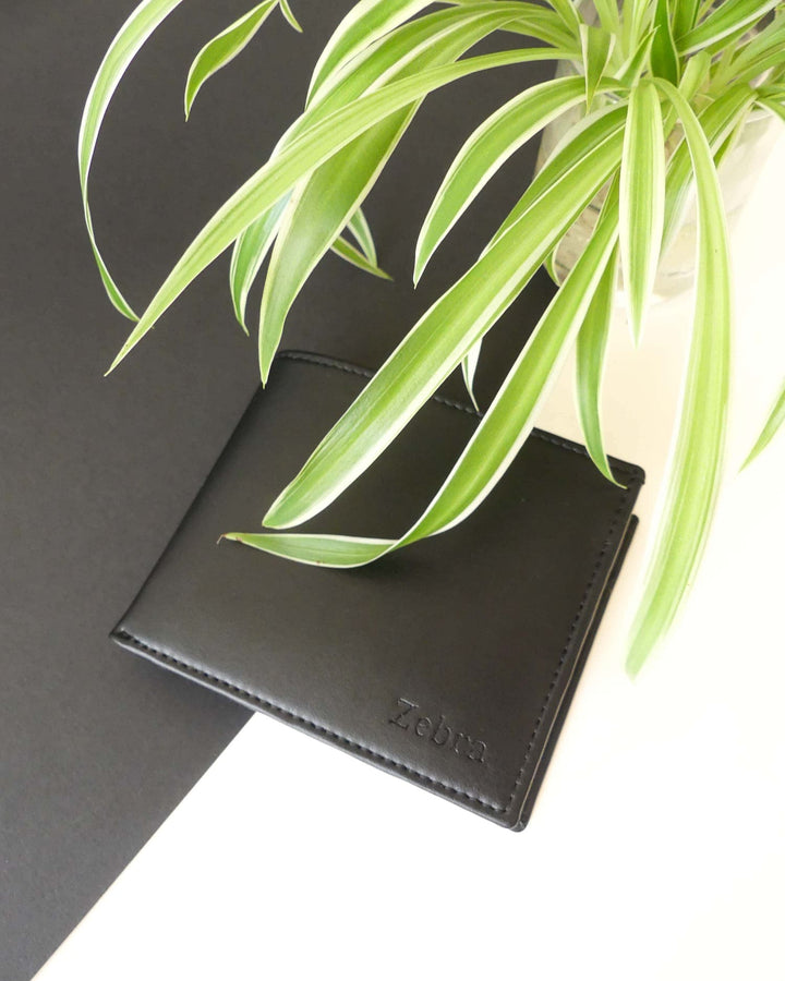 portefeuille vegan en cuir de raisin noir