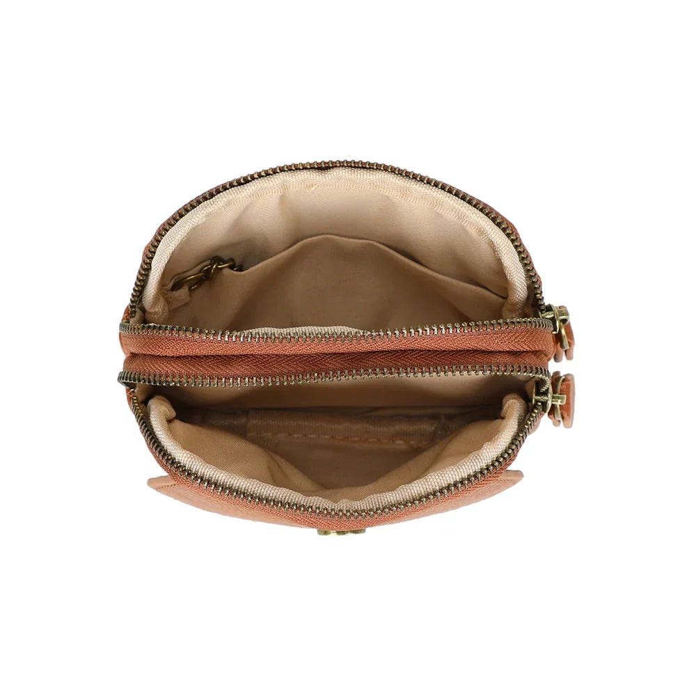 Portemonnaie Bleuet en cuir vegan de qualité