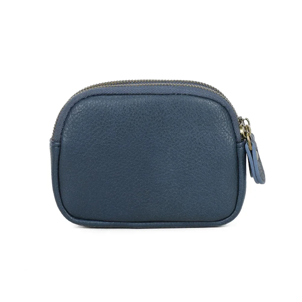 Portemonnaie Bleuet en cuir vegan de qualité
