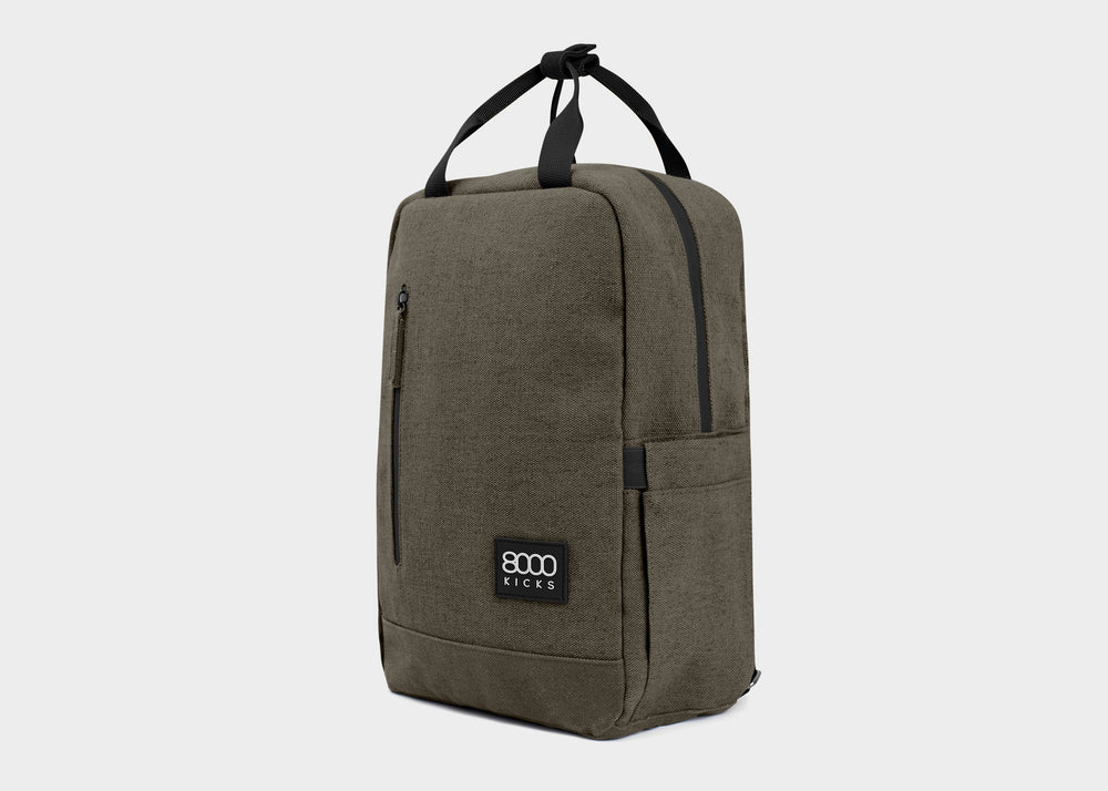 sac à dos en chanvre khaki de la marque 8000Kicks