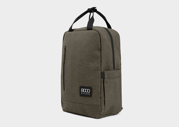 sac à dos en chanvre khaki de la marque 8000Kicks