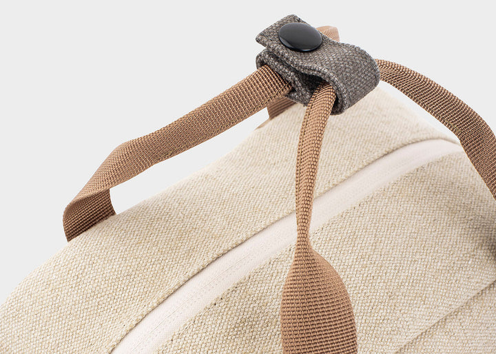 Petit sac à dos vegan en chanvre beije 