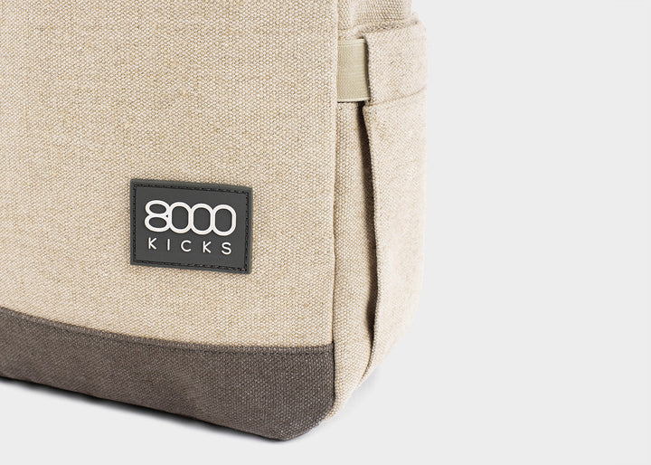 Petit sac à dos vegan en chanvre beije 