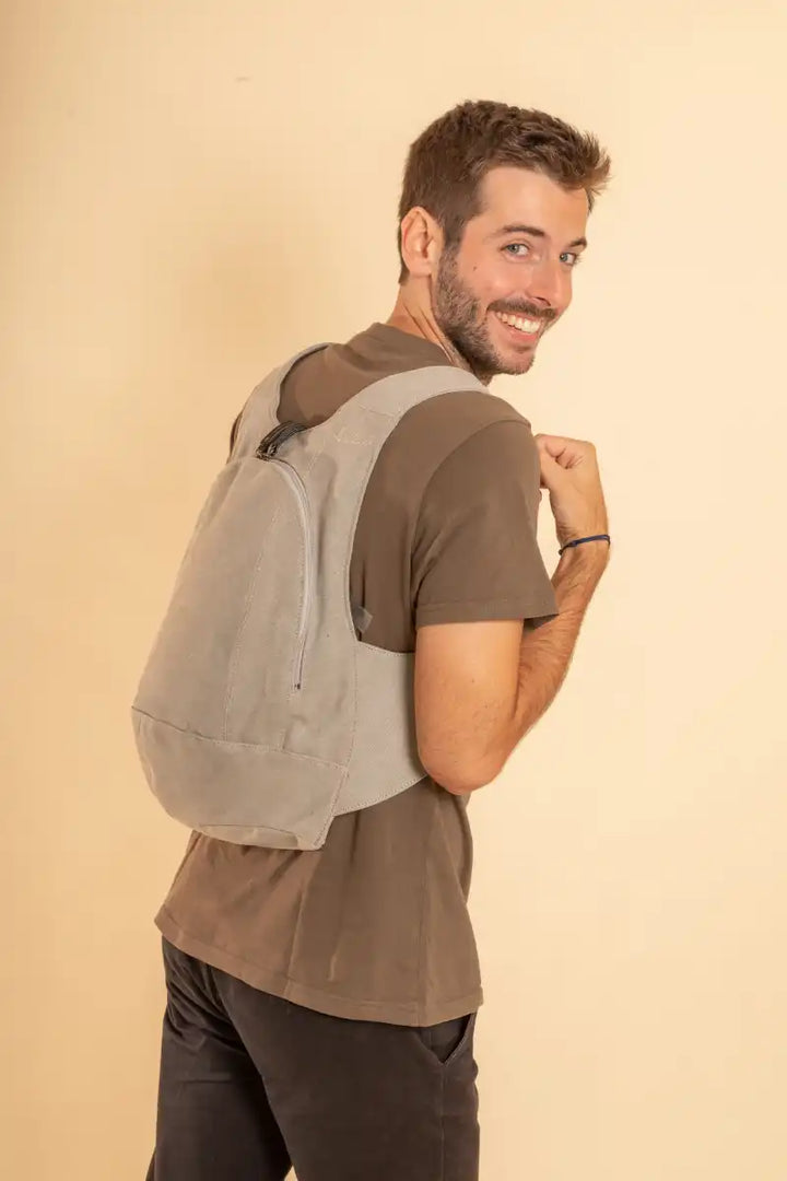 Sommerlicher Canvas-Rucksack – Diebstahlsicher