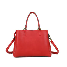 Charger l&#39;image dans la galerie, Vue de dos du sac à main rouge sécurisé Arsayo Passiflore