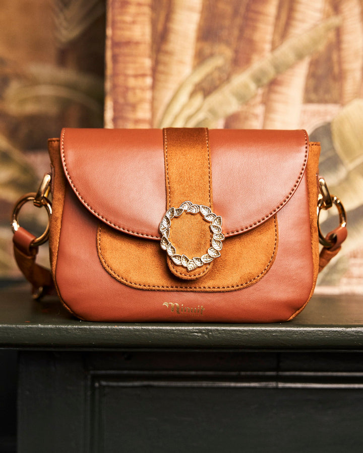 Sac à main vegan Mira Camel de la marque Minuit sur Terre