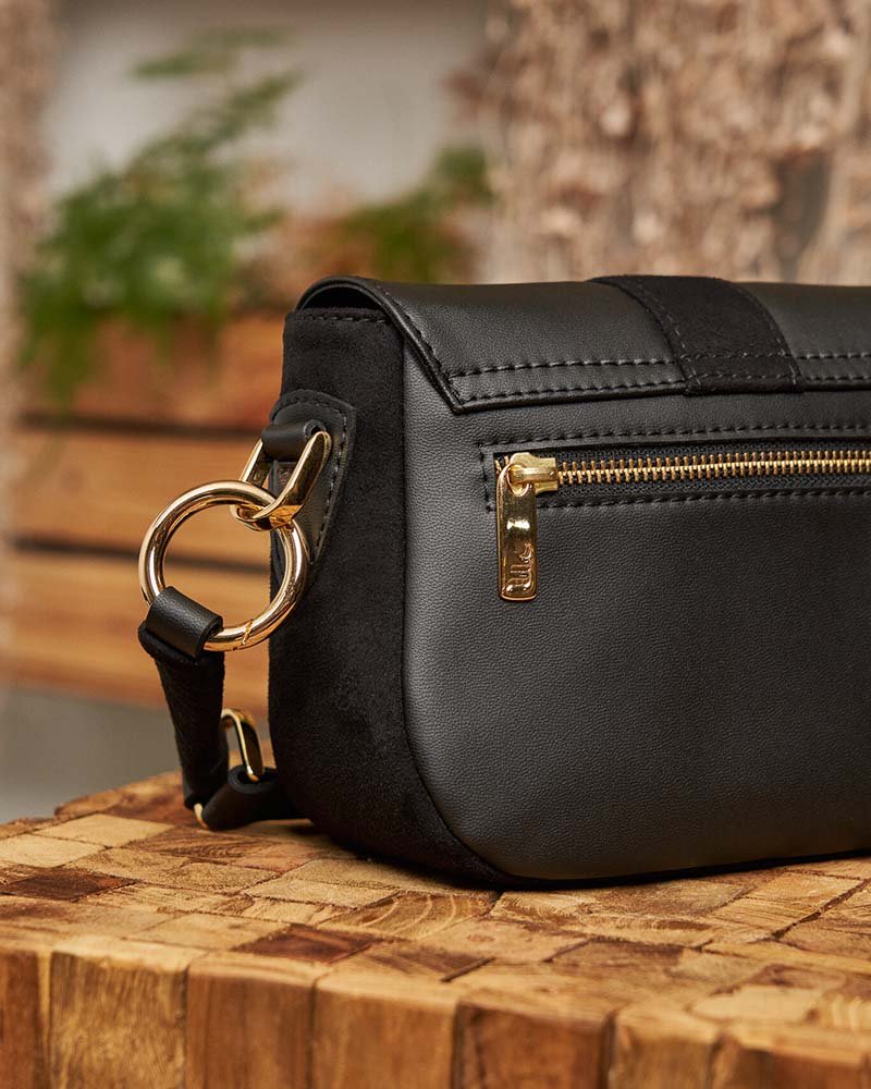 Sac à main vegan Mira Noir de la marque Minuit sur Terre
