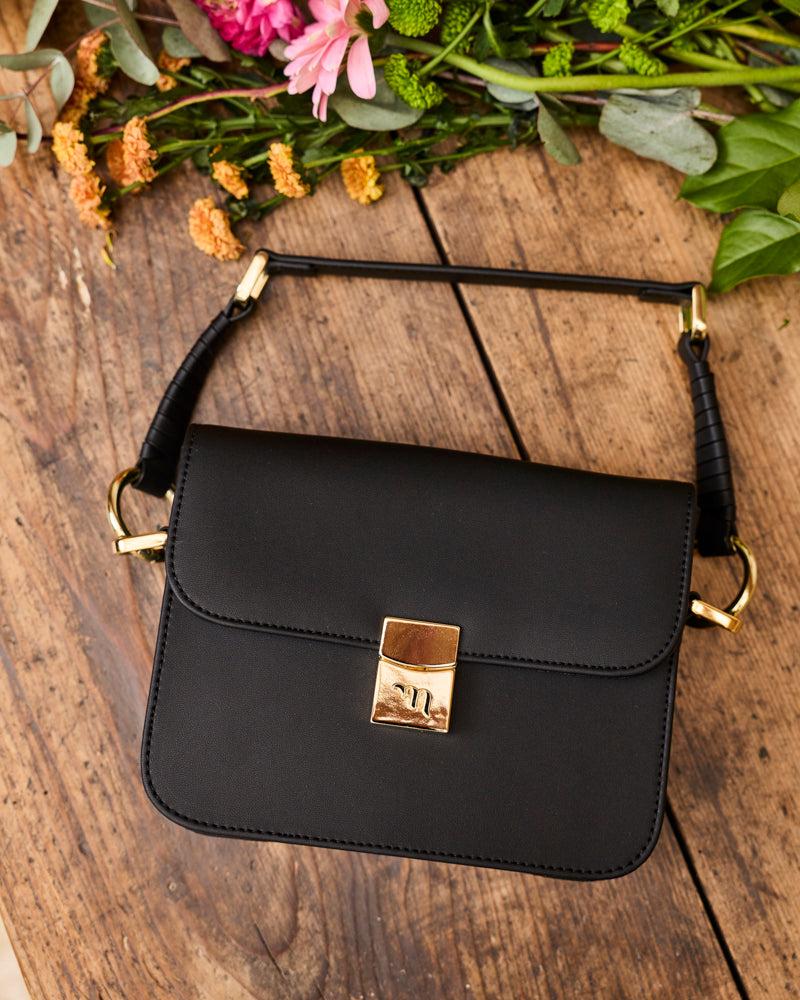 Sac à main vegan Sammy Noir de la marque Minuit sur Terre