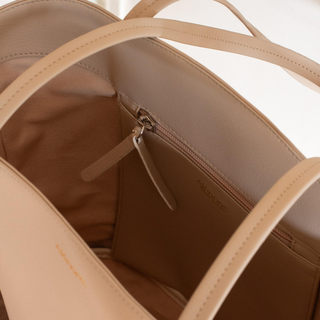 Grand sac en cuir vegan Alénore