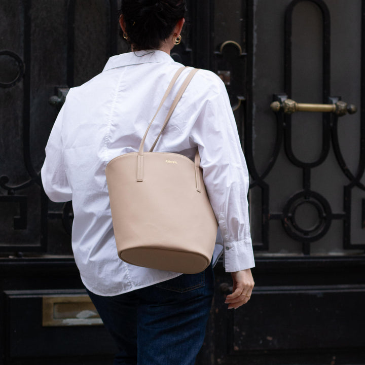 Grand sac en cuir vegan Alénore