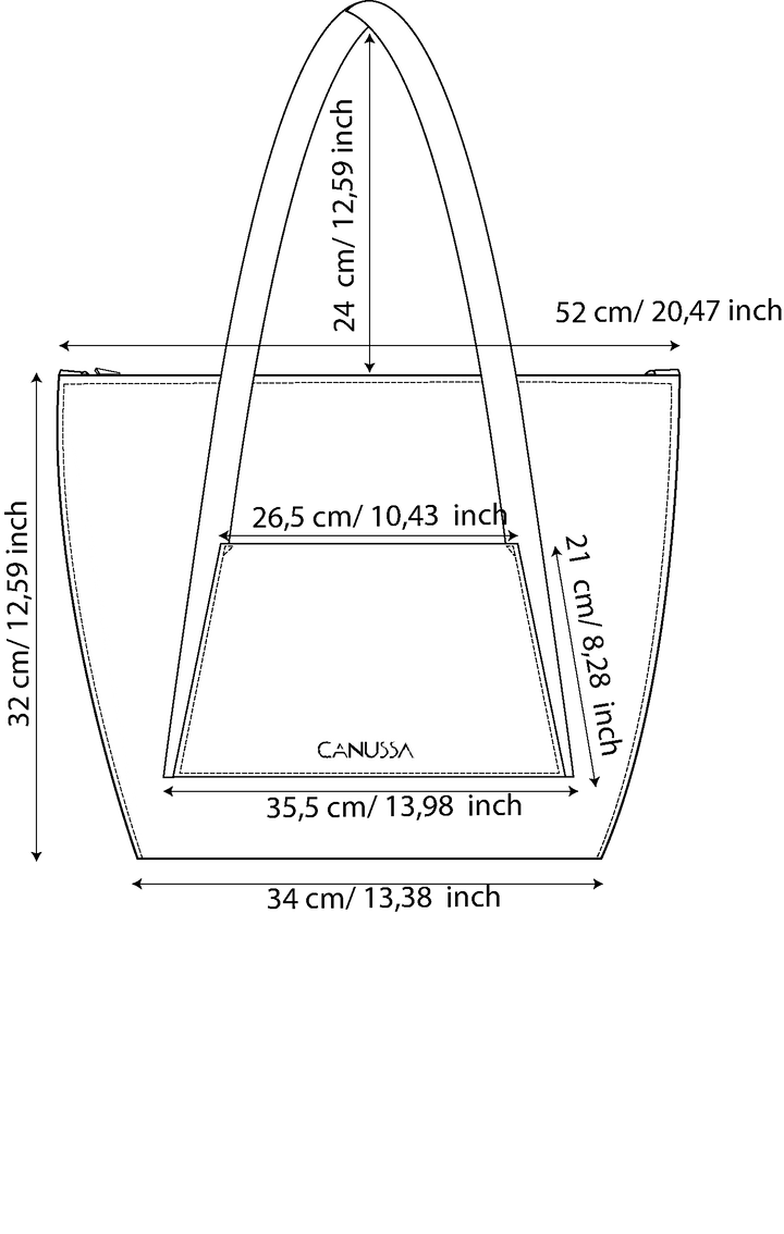 croquis grand sac vegan 
