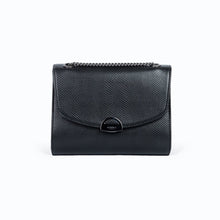 Load image into Gallery viewer, Mini Paname Lézard Noir – sac bandoulière vegan femme en Uppeal™, format compact et élégant Ashoka Paris