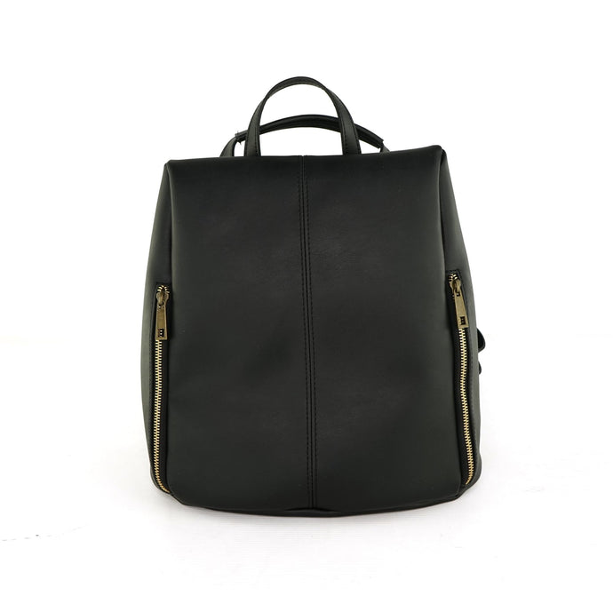 sac à dos en cuir vegan noir
