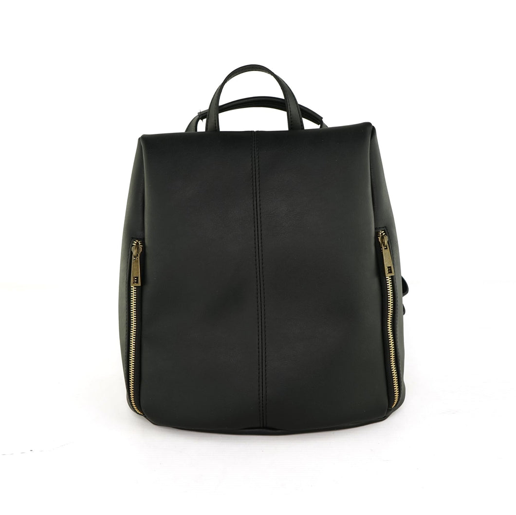 sac à dos en cuir vegan noir