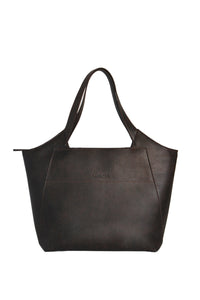 sac en cuir vegan marron