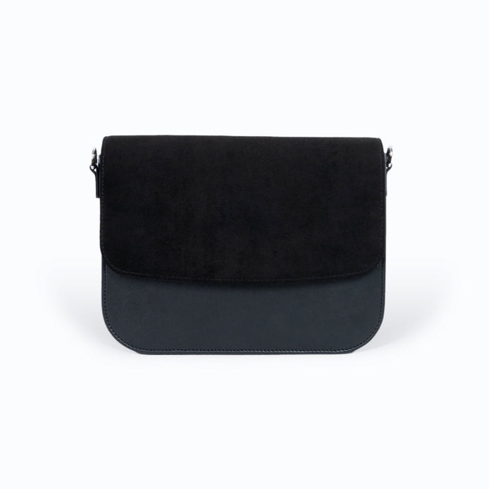 Sac vegan femme Brigitte Oxymore Noir – sac à main en cuir de pomme Uppeal™