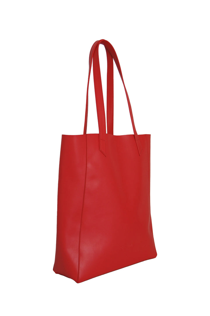 grand sac vegan rouge