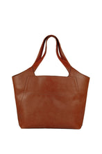 Load image into Gallery viewer, Grand sac de voyage en cuir vegan marron de la marque Canussa