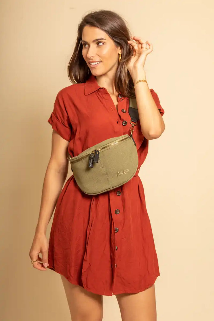 Acacia-Tasche aus Baumwollleinwand