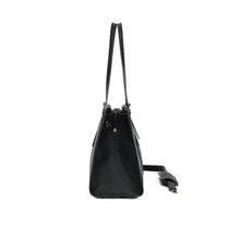 Load image into Gallery viewer, grand sac noir en cuir vegan