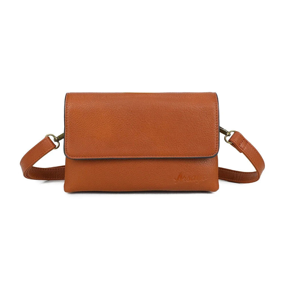 Sacoche Bégonia en cuir vegan de qualité