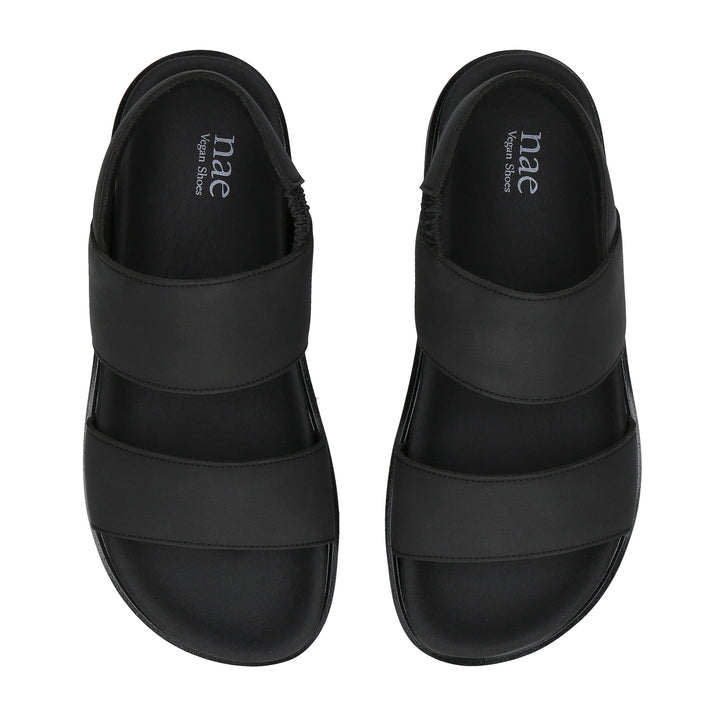 Sandales noir larges