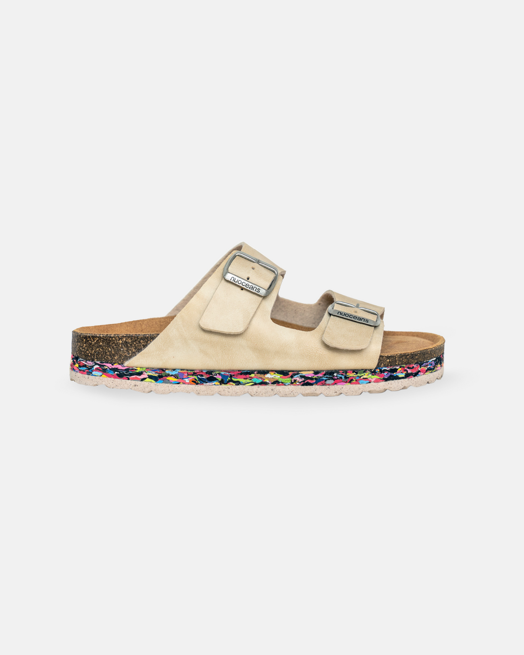 sandales beige à deux brides de la marque Nuoceans