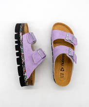 Charger l'image dans la galerie, sandales Nuoceans mauve lila avec semelles recyclées