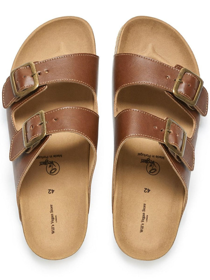 sandales marron style birkenstock