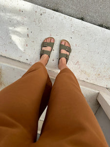 sandales kaki