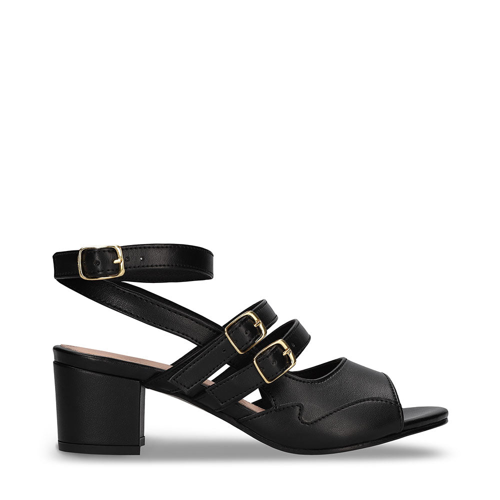 Sandales à talons noire