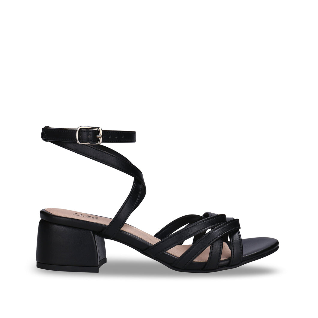 sandales à talons noires