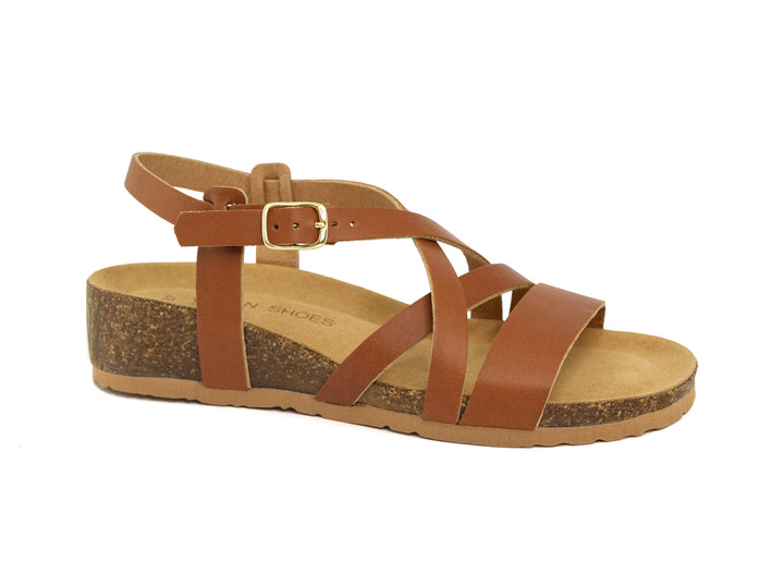 sandales vegan confortable avec semelles compensées