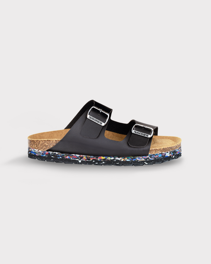 sandales vegan noires style birkenstock
