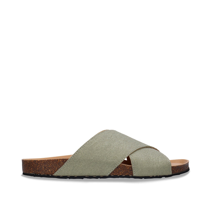 sandales vegan nae pinatex vert