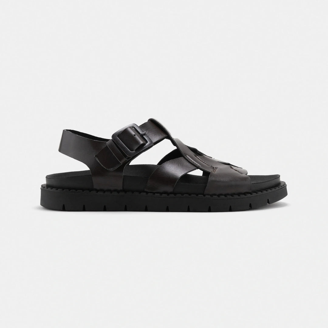 Sandales vegan Nazea marron
