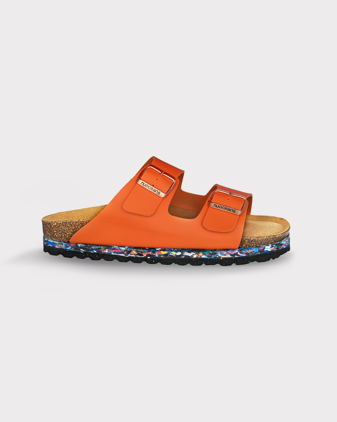 sandales vegan orange