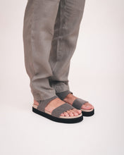 Charger l'image dans la galerie, Veganska unisex slingback sandaler tjock sula urban komfort justerbar
