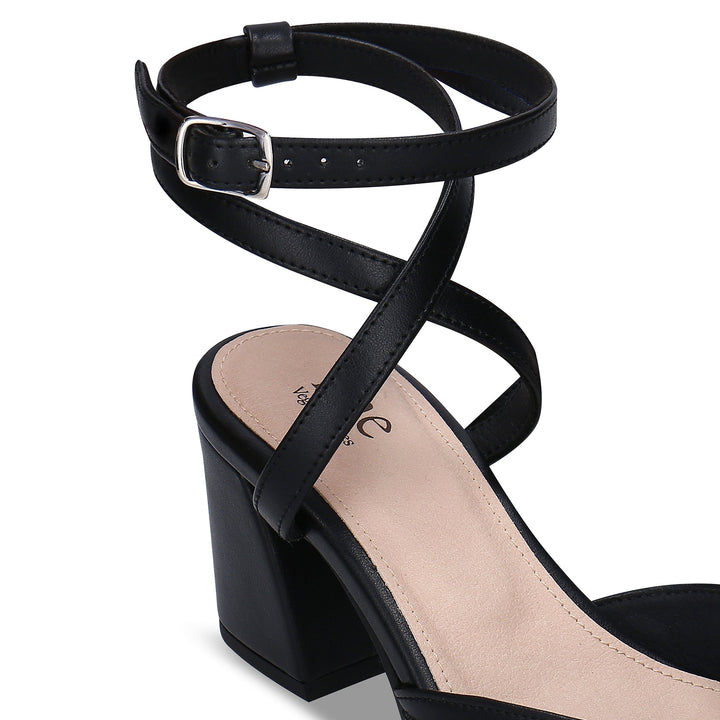 sandales à talons lanières