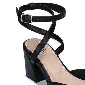 sandales à talons lanières