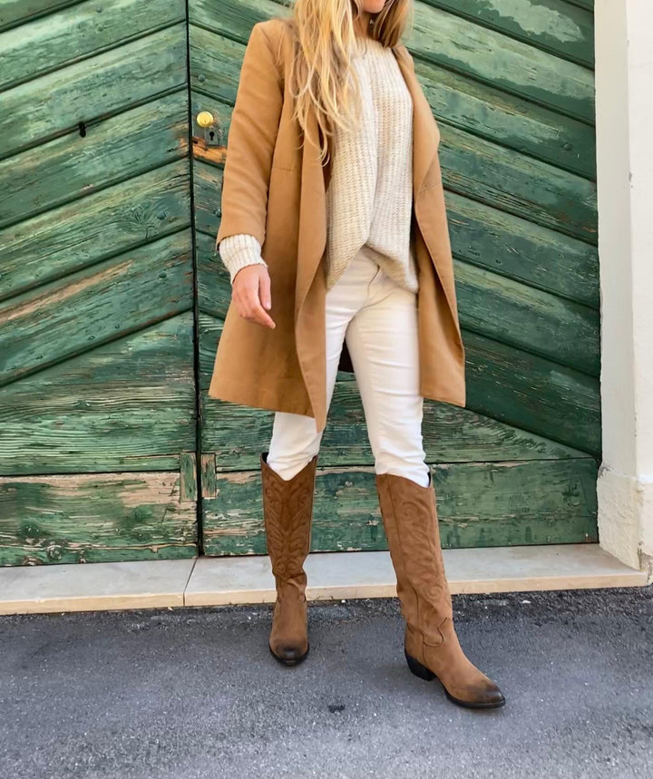 bottes Santiag vegan marron