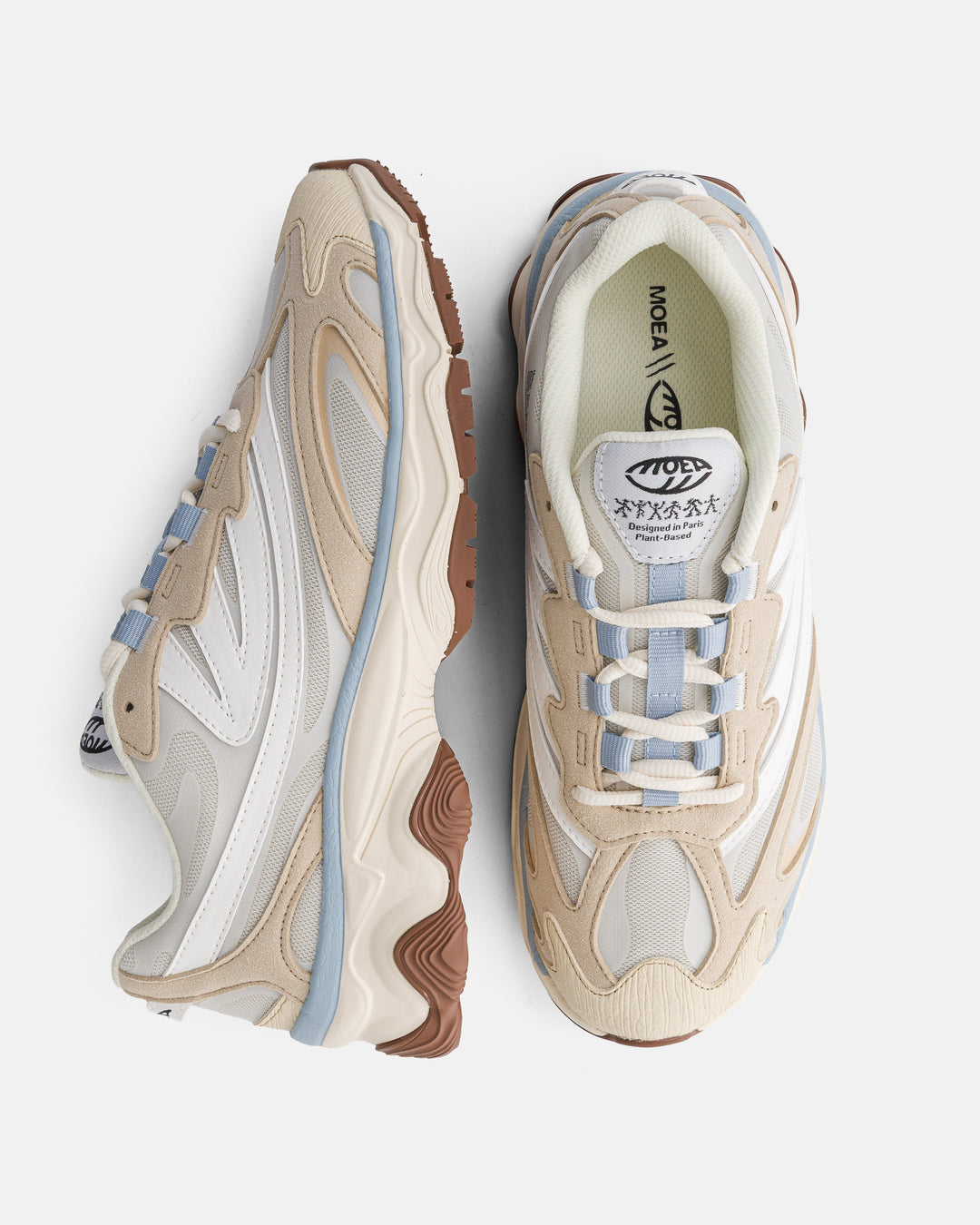 Sneakers vegan Dragonfly - Beige &amp; White - Corn
