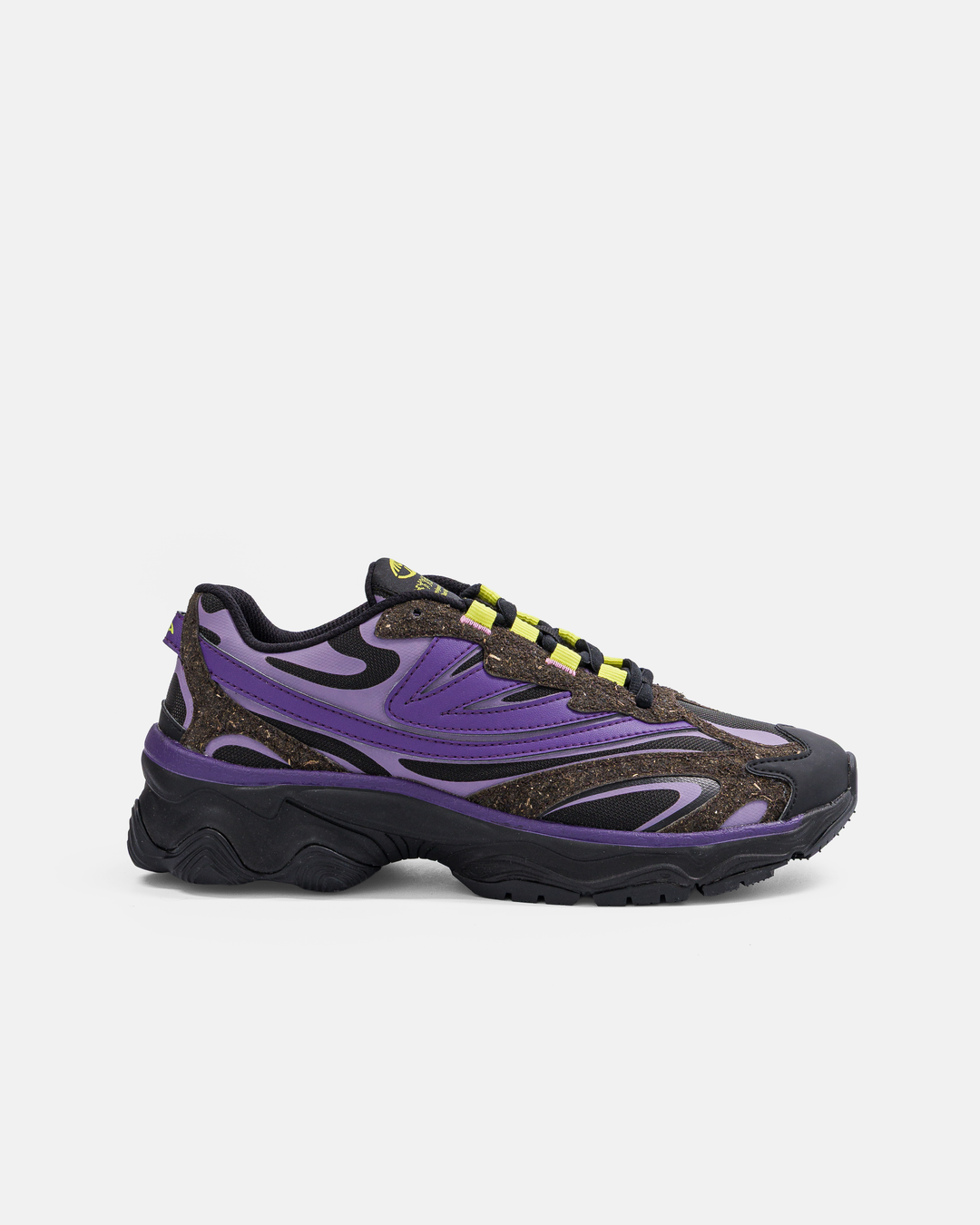 Sneakers vegan Dragonfly - Black &amp; Purple - Seaweed