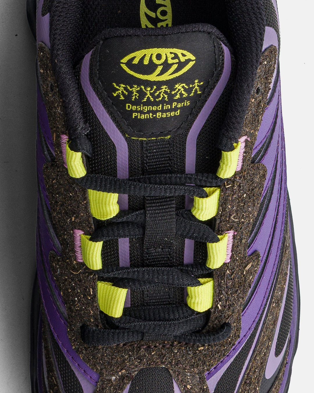 Sneakers vegan Dragonfly - Black &amp; Purple - Seaweed