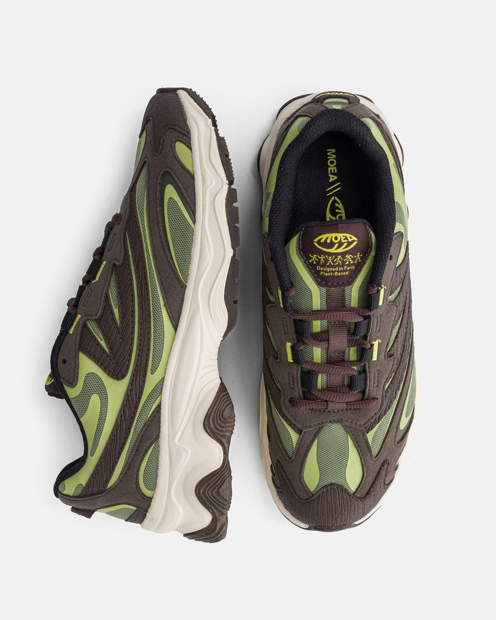 Sneakers vegan Dragonfly - Green Acid - Mushroom