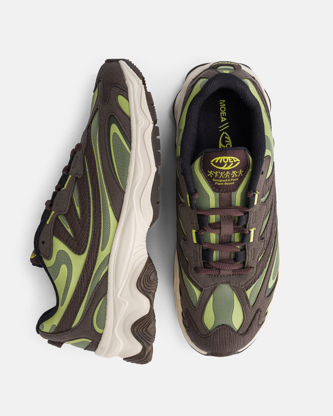 Sneakers vegan Dragonfly - Green Acid - Mushroom