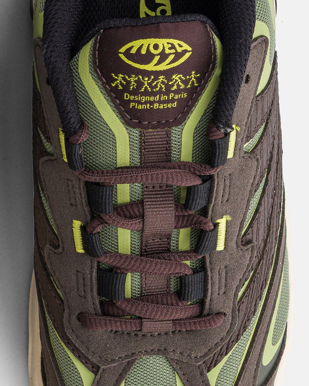 Sneakers vegan Dragonfly - Green Acid - Mushroom
