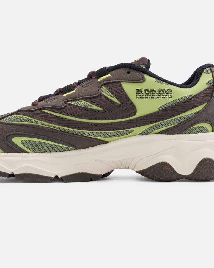 Sneakers vegan Dragonfly - Green Acid - Mushroom