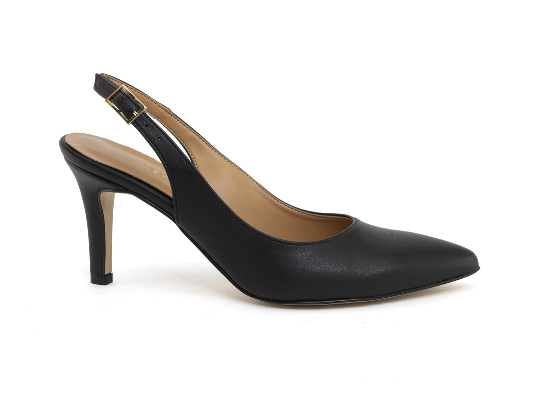 tilettos vegan à talons aiguilles noirs