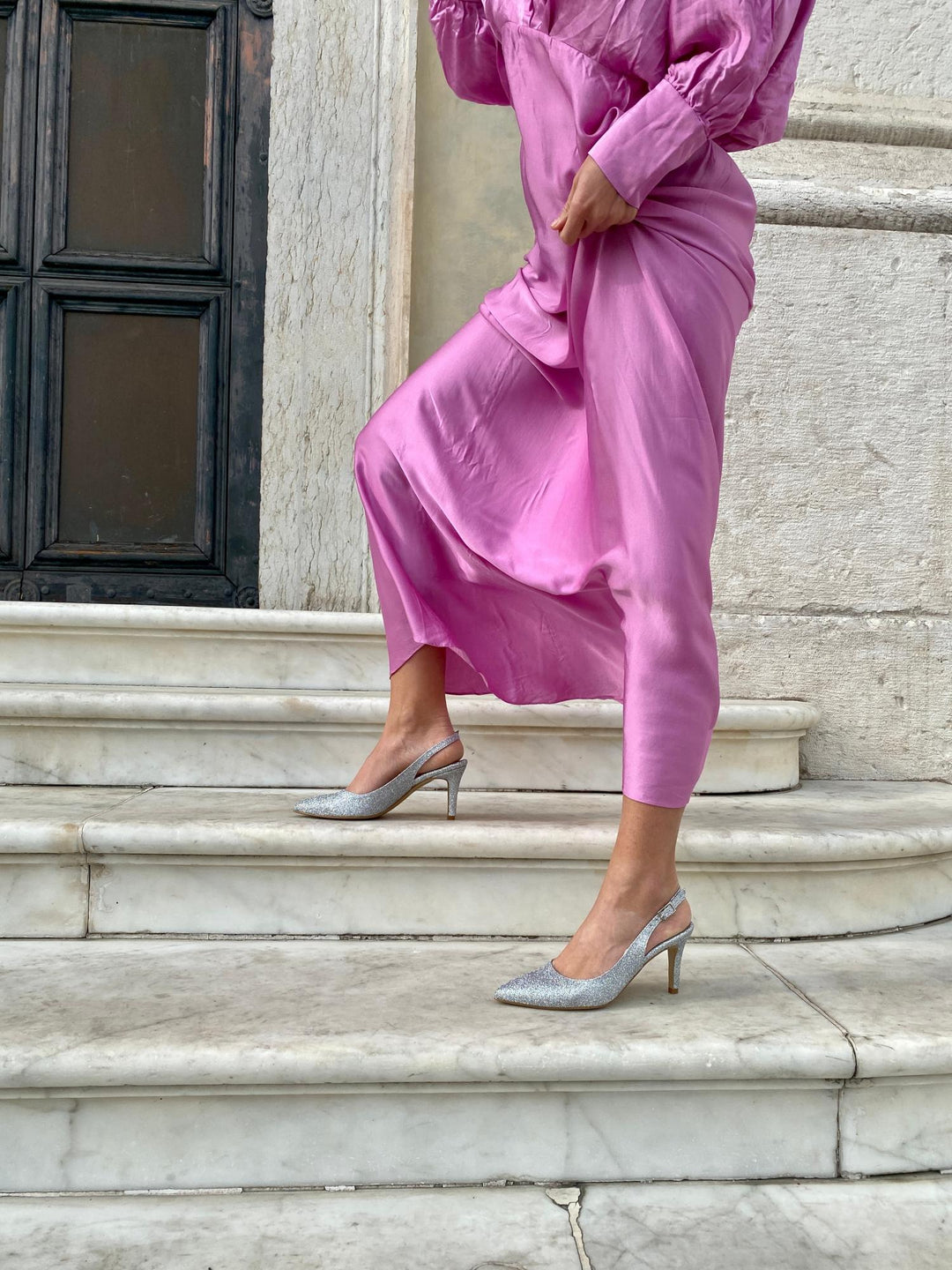 chaussures vegan à talons aiguilles paillettées